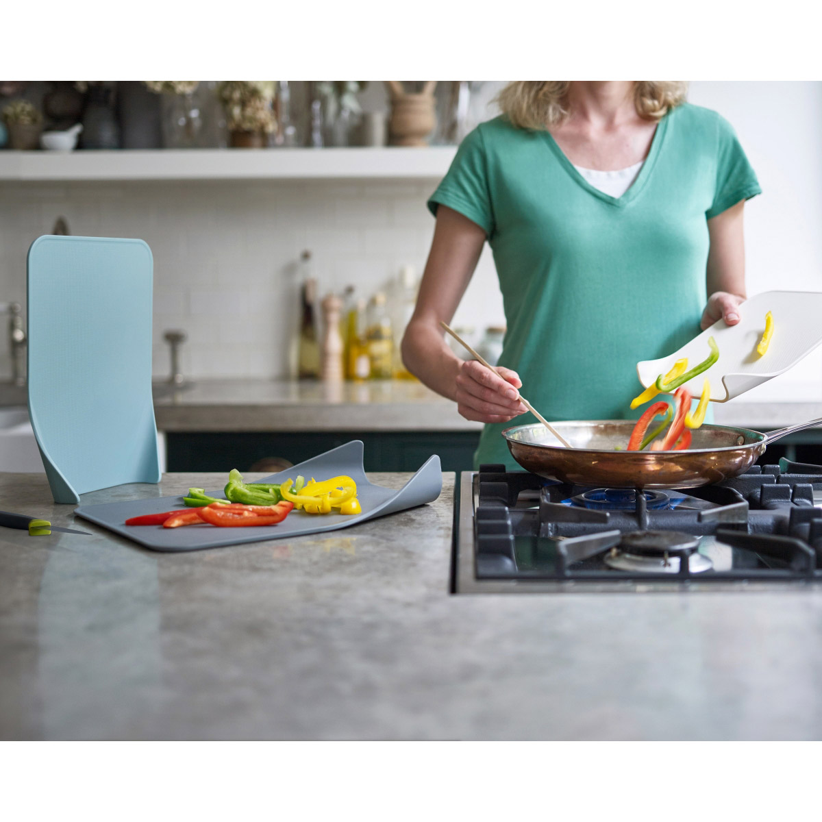 Skärbräda OPAL NEST, set i 3 delar, plast, Joseph Joseph