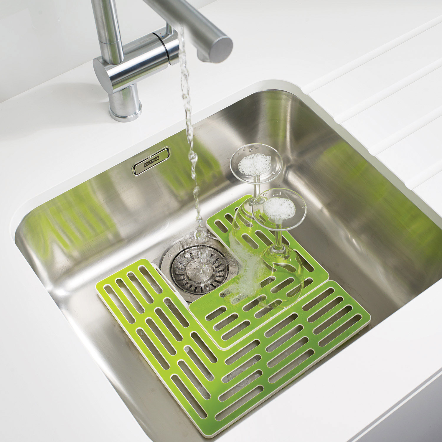 Diskbänksmatta SINK SAVER, grå, Joseph Joseph