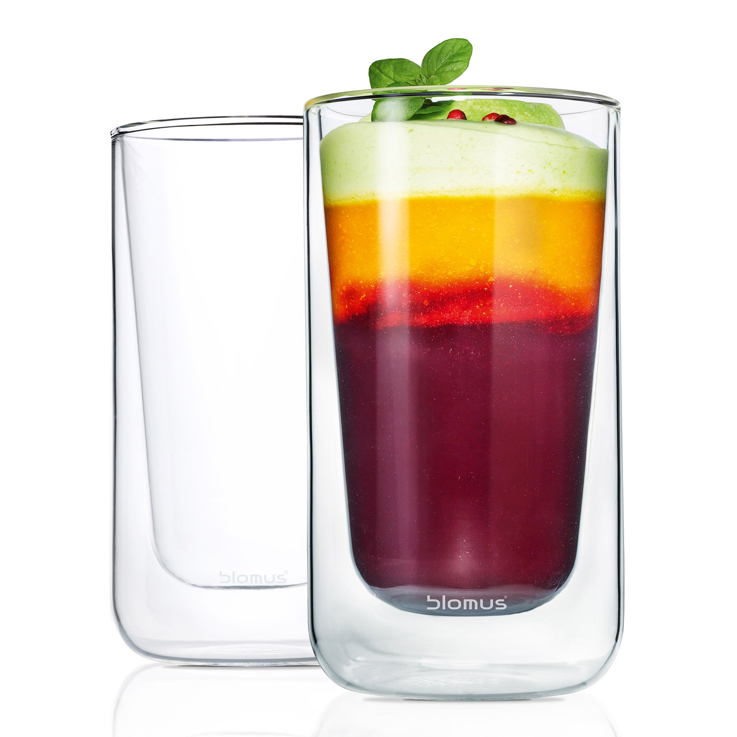 Caffe-latte glas, set i 2 delar, 320 ml, dubbelväggig, Blomus