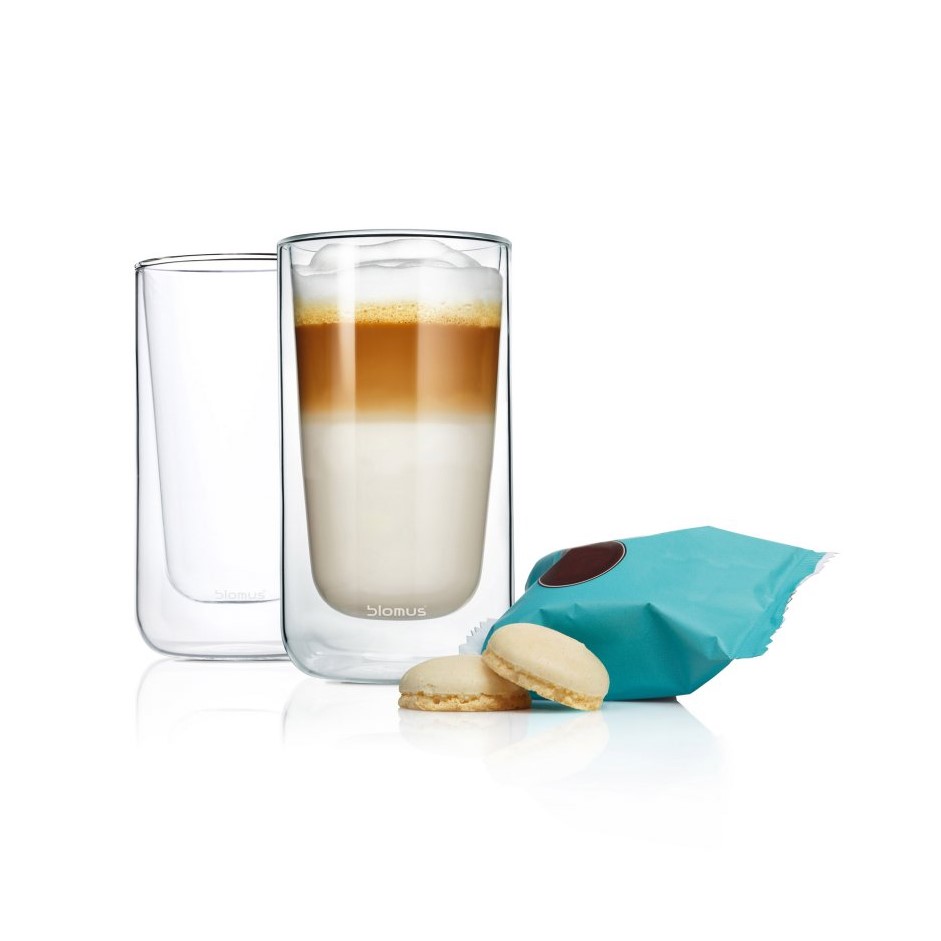 Caffe-latte glas, set i 2 delar, 320 ml, dubbelväggig, Blomus