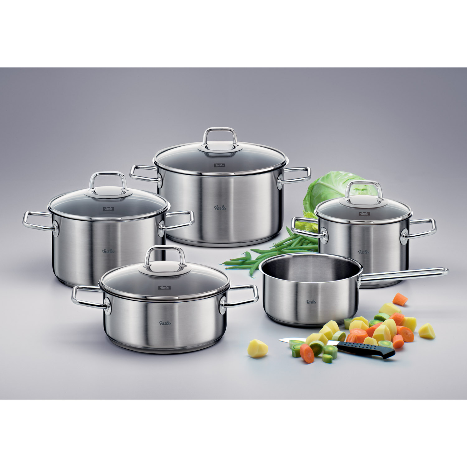 Kastrullset VISEO, 5 st, Fissler