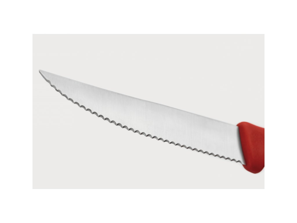 Köttkniv CREATE 10 cm, tandad blad, röd, Wüsthof