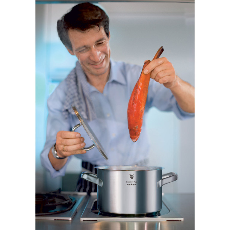 Hög kastrull GOURMET PLUS 24 cm, matt rostfritt stål, WMF