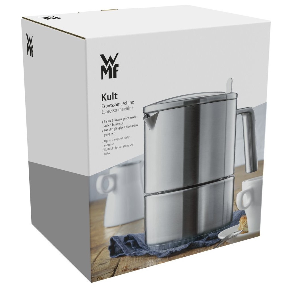 Espressobryggare för spishäll KULT 300 ml, rostfritt stål, WMF
