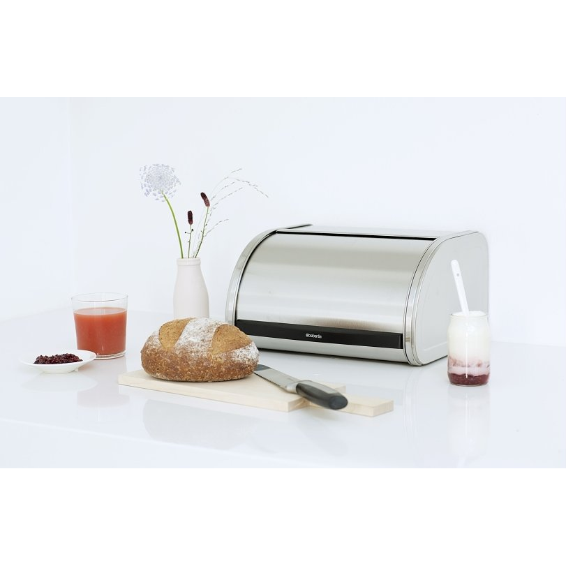 Brödlåda ROLL TOPP 32 cm, matt stål, Brabantia