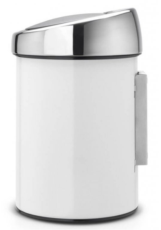 Soptunna med trycklock TOUCH BIN 3 l, vit, Brabantia