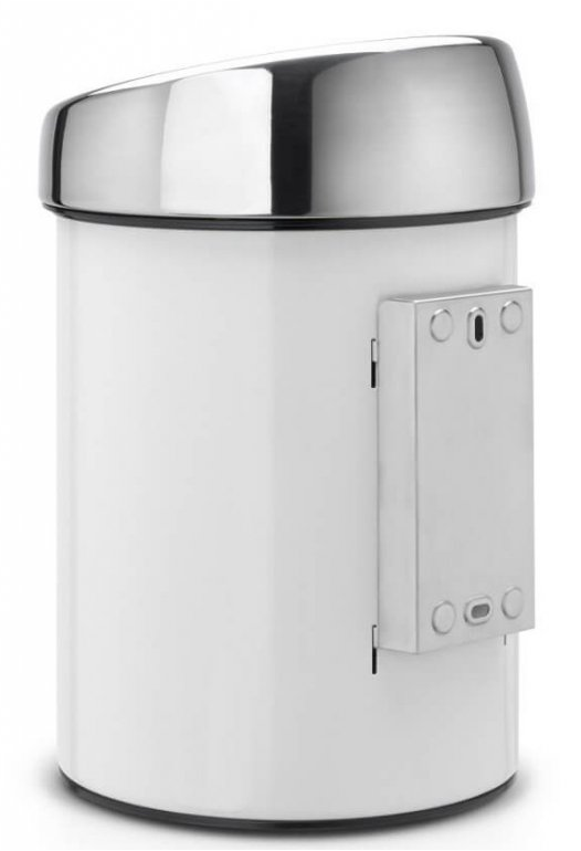Soptunna med trycklock TOUCH BIN 3 l, vit, Brabantia