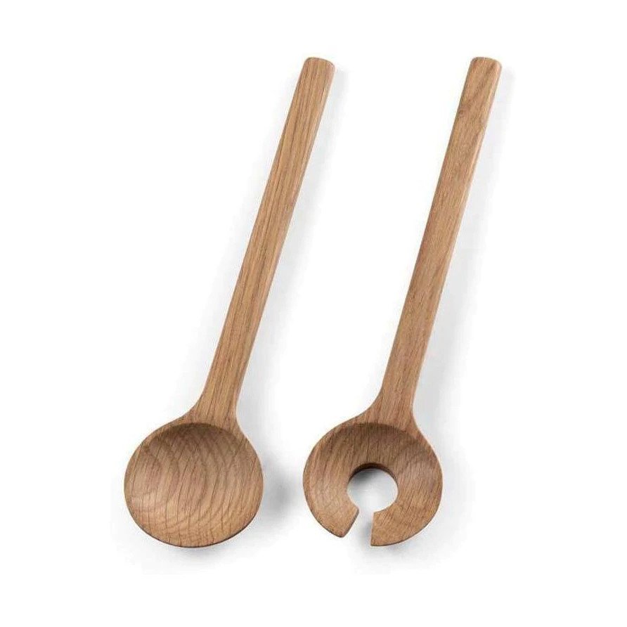 Salladsskedar set 24 cm, ek, Bitz