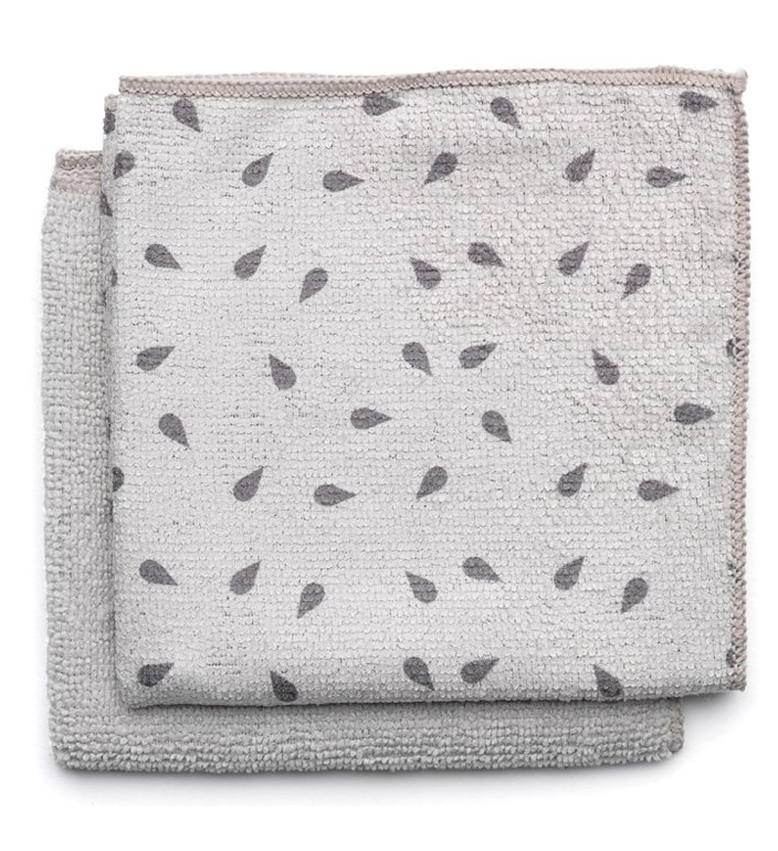 Mikrofiberduk, set i 2 delar, ljusgrå, Brabantia