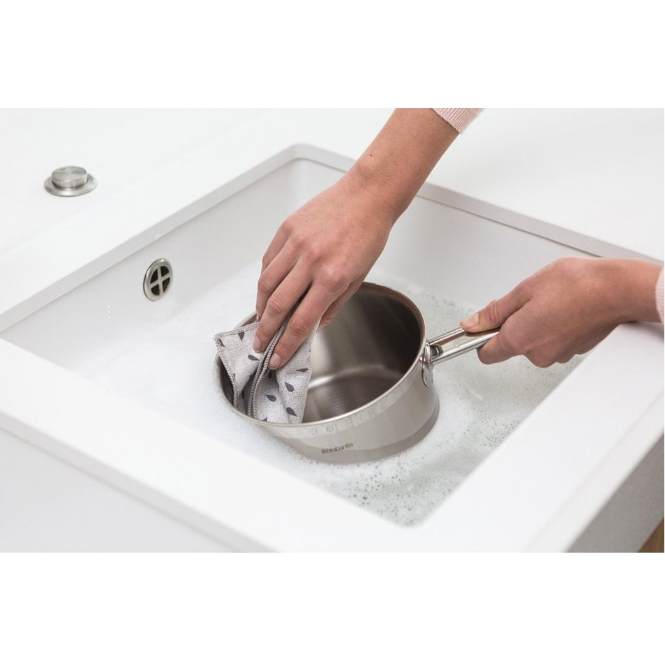 Mikrofiberduk, set i 2 delar, ljusgrå, Brabantia