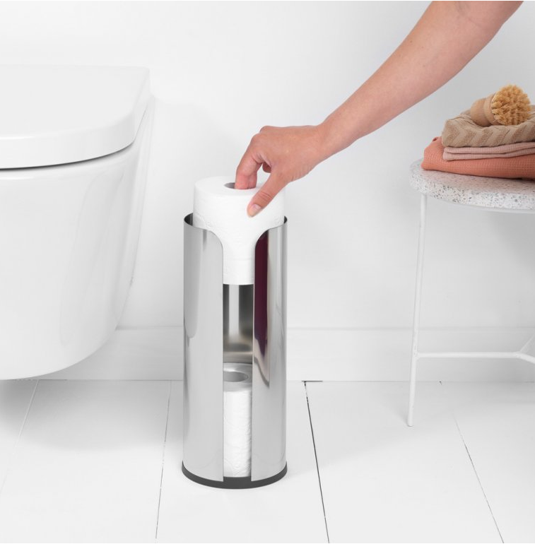 Reservrullhållare, blankt stål, Brabantia