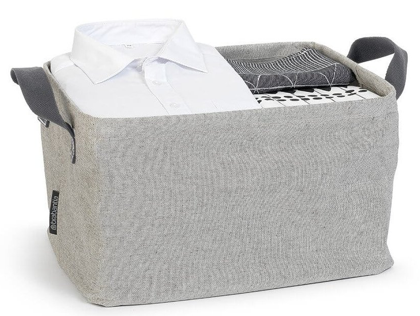 Tvättkorg, hopfällbar, grå, Brabantia