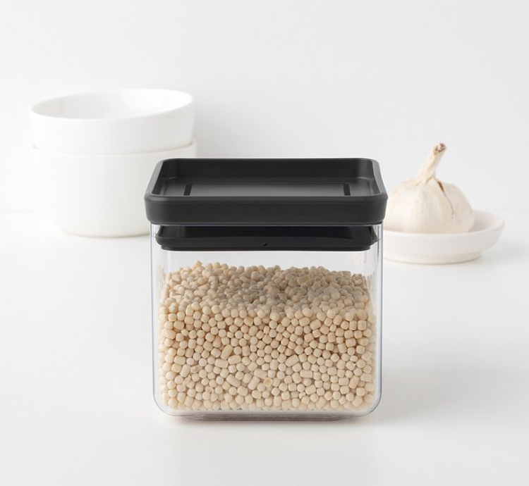 Matförvaring TASTY PLUS 700 ml, mörkgrå, plast, Brabantia