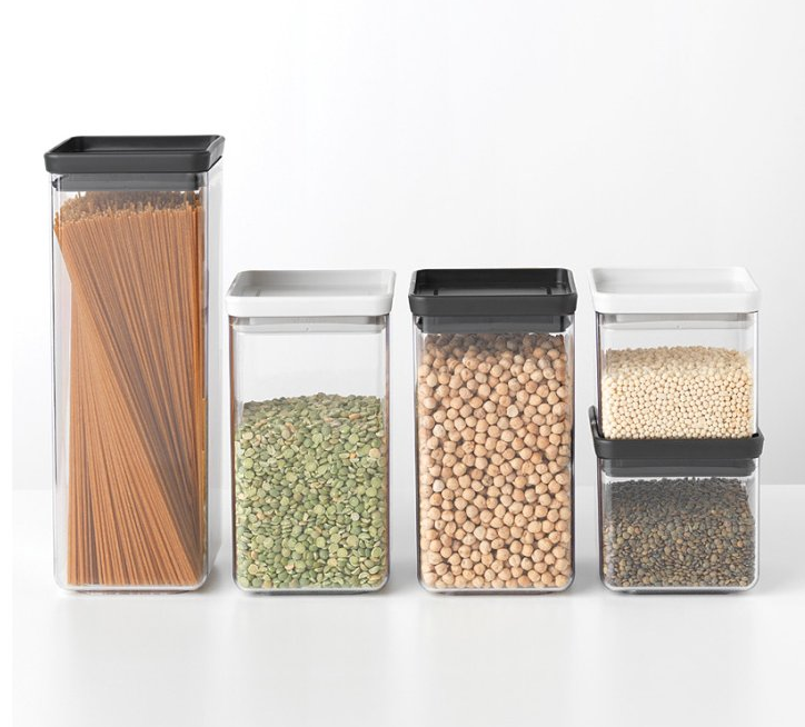 Matförvaring TASTY PLUS 700 ml, mörkgrå, plast, Brabantia