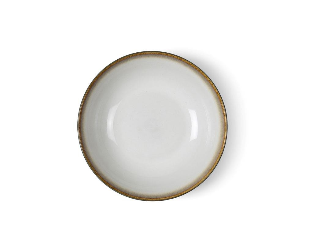 Salladsskål 24 cm, grå/gräddvit, Bitz