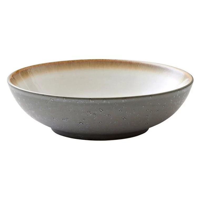 Salladsskål 24 cm, grå/gräddvit, Bitz
