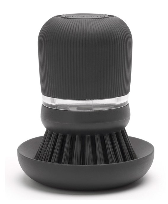 Diskborste med diskmedelsdispenser, grå, Brabantia