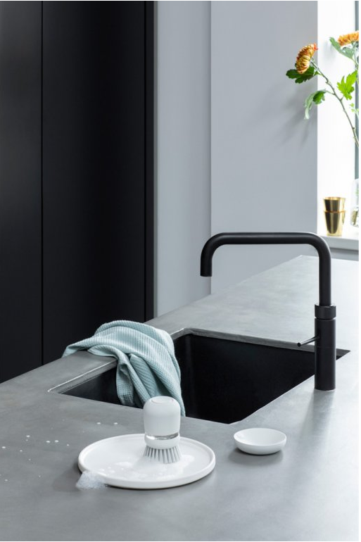 Ersättningsborsthuvud för diskborste, set i 2 delar, ljusgrå, Brabantia