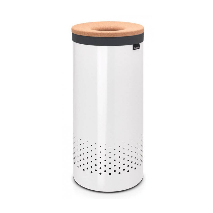 Tvätttunna 35 l, med korklock, vit, Brabantia