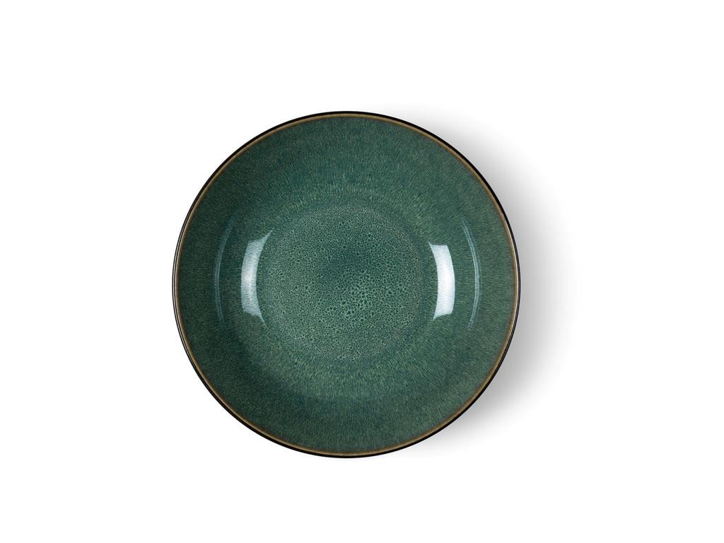 Salladsskål 24 cm, svart/grön, Bitz