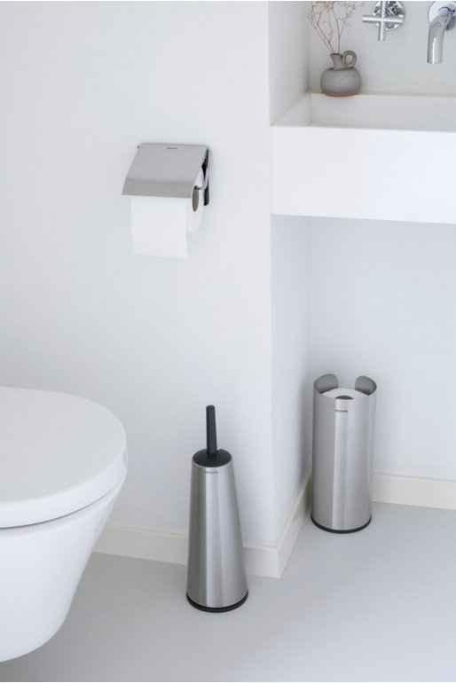 Toalettpappershållare, matt stål, Brabantia