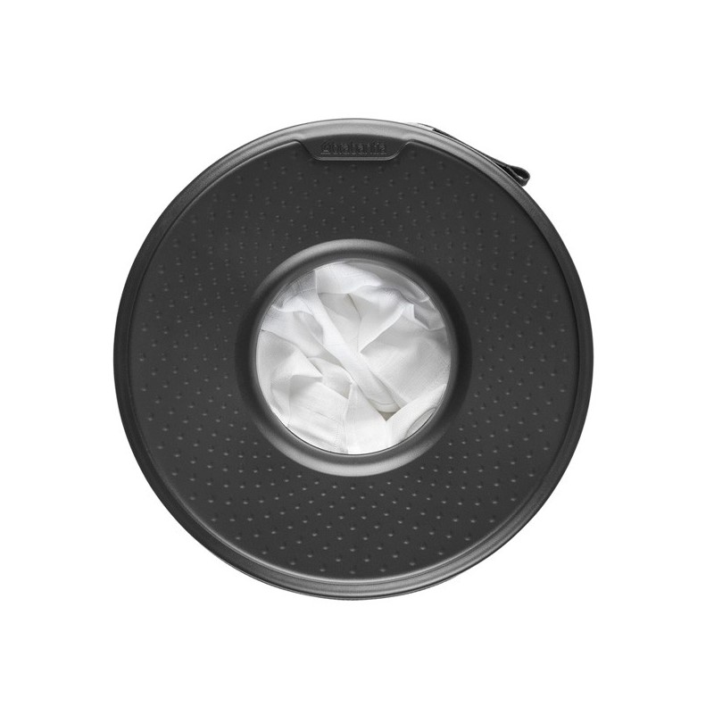 Tvättkorg 35 l, med plastlock, vit, Brabantia