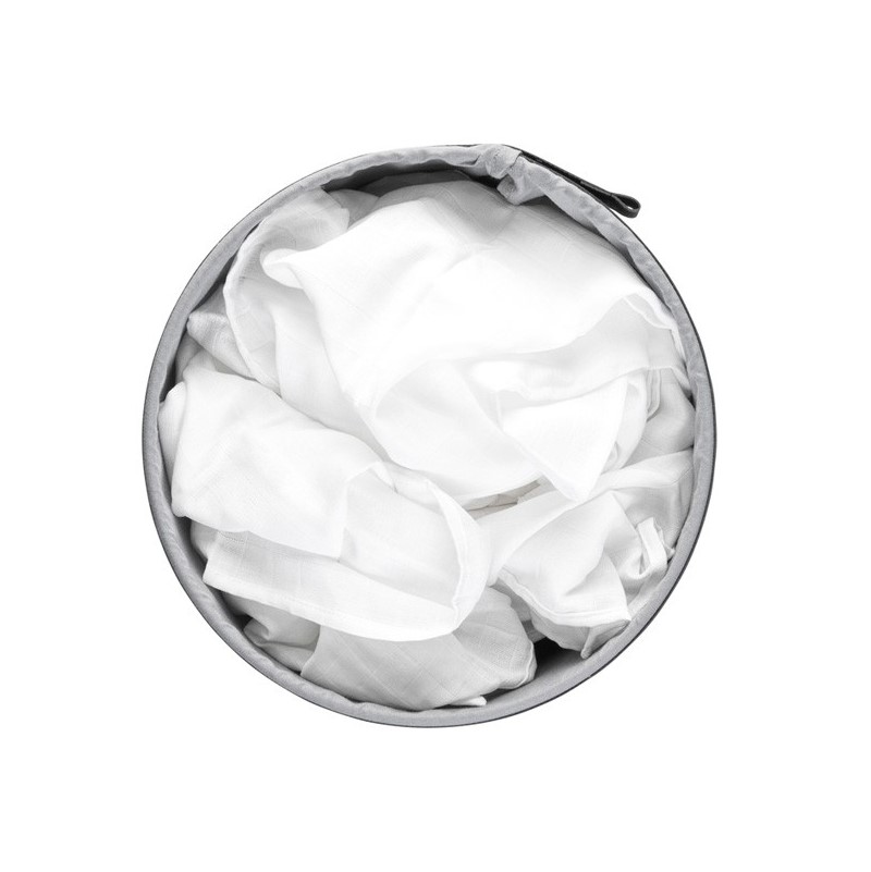 Tvättkorg 35 l, med plastlock, vit, Brabantia