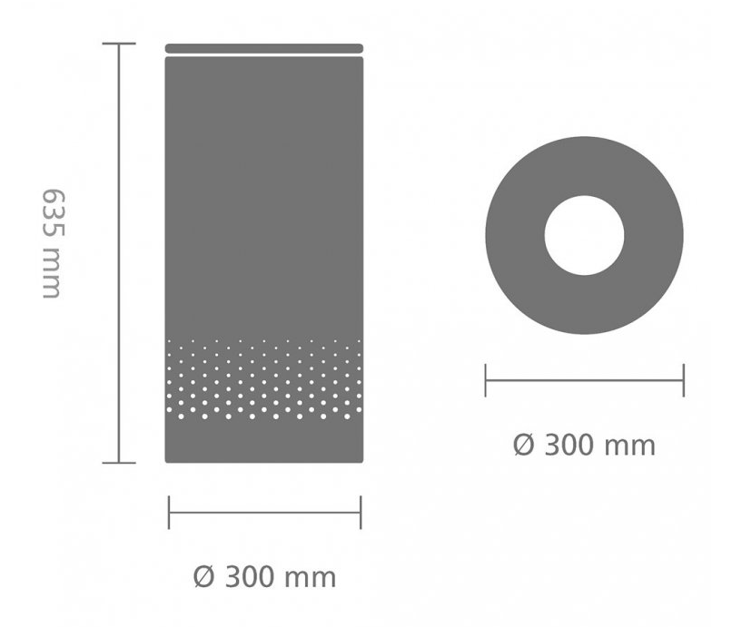 Tvättkorg 35 l, med plastlock, vit, Brabantia