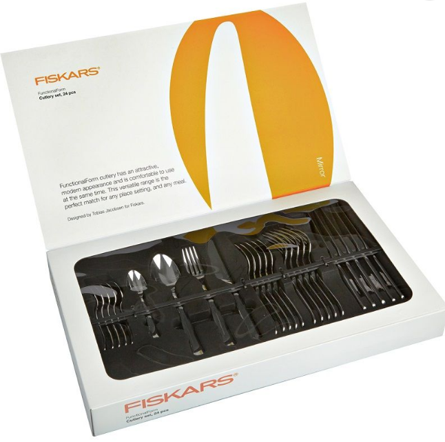Matbestickset FUNCTIONAL FORM, 24 st, glänsande, Fiskars