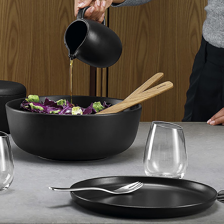 Middagstallrik NORDIC KITCHEN 25 cm, svart, stengods, Eva Solo