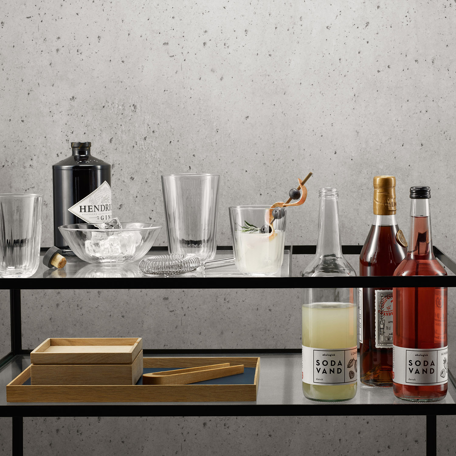Serveringsskål, set i 4 delar, 500 ml, glas, Eva Solo