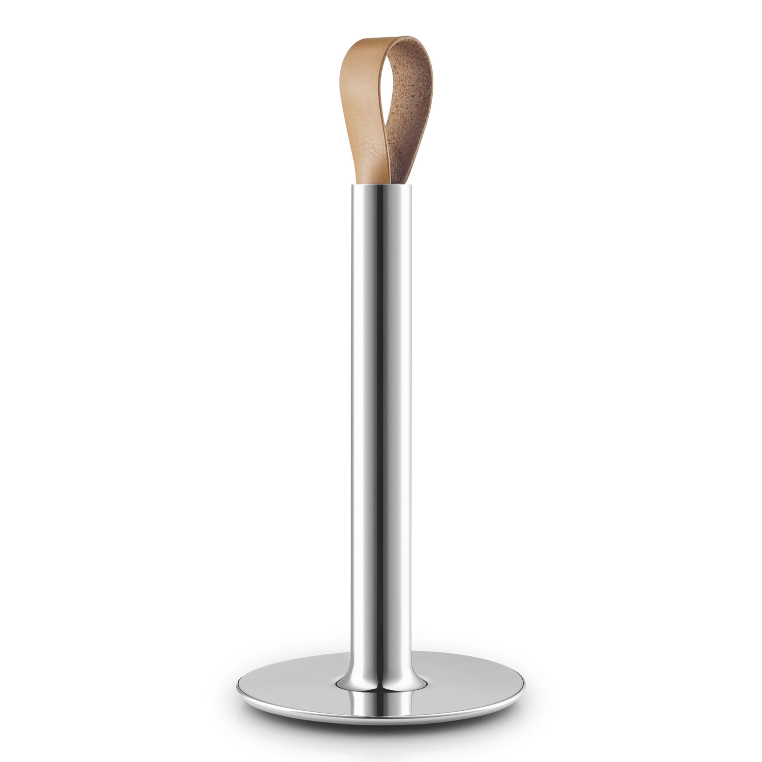Hållare hushållspapper 23,4 cm, läderhandtag, rostfritt stål, Eva Solo