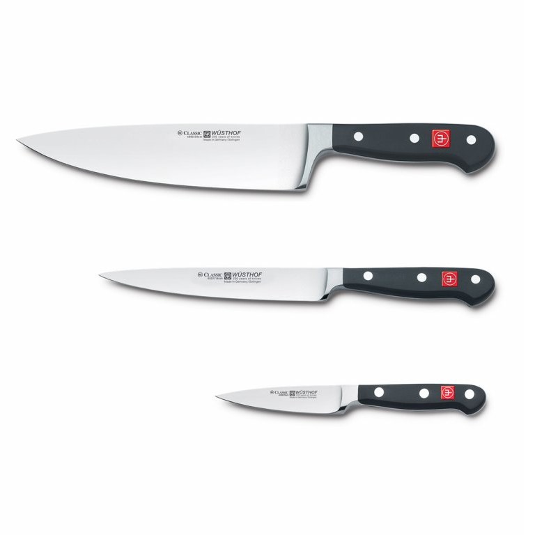 Knivset CLASSIC, 3 st, Wüsthof