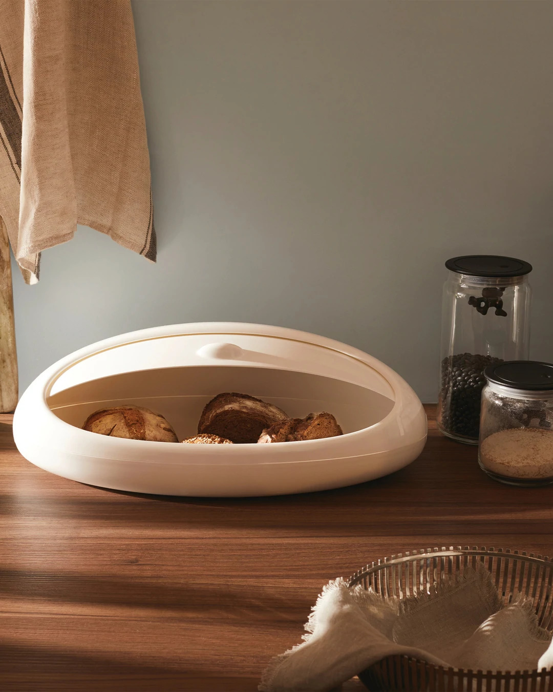 Brödlåda GNAM, 30 cm, vit, Alessi