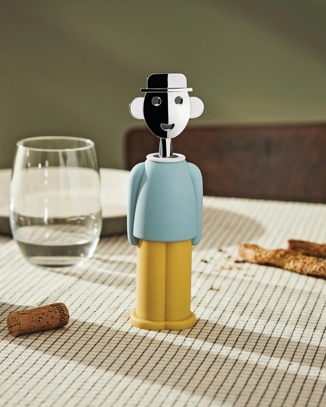 Korkskruv ALESSANDRO M, röd och vit, Alessi