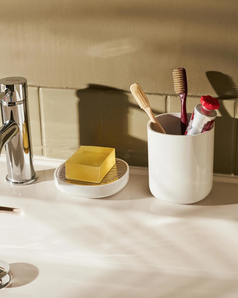 Tandborstkopp BIRILLO, vit, Alessi