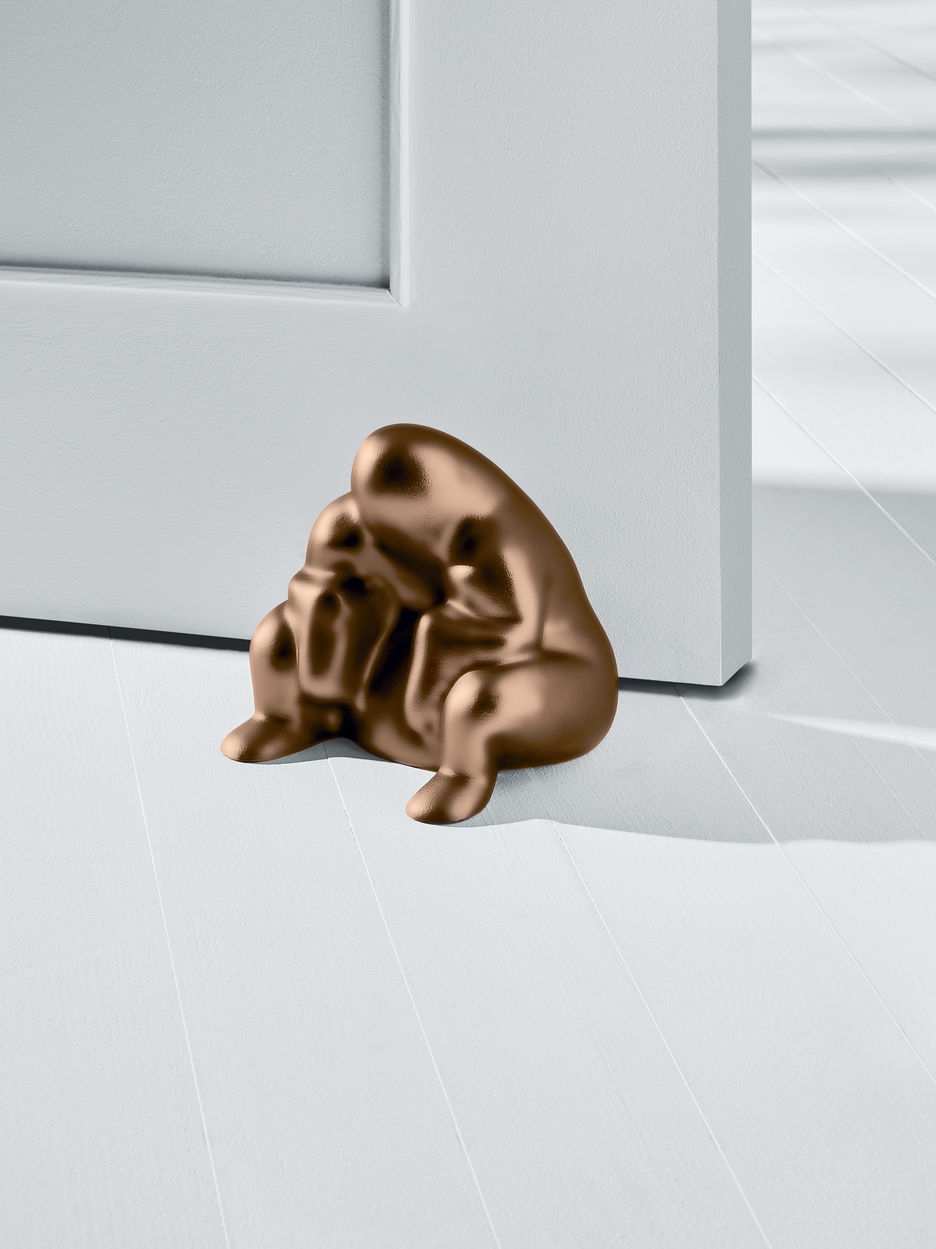 Dörrstopp DEDE, 2 kg, brun metall, Alessi