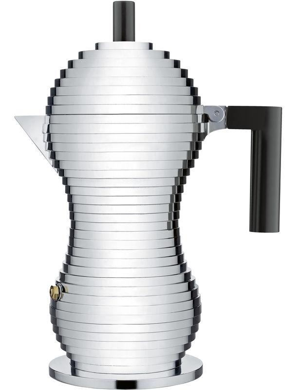 Espressobryggare för spishäll PULCINA 300 ml, svart, Alessi