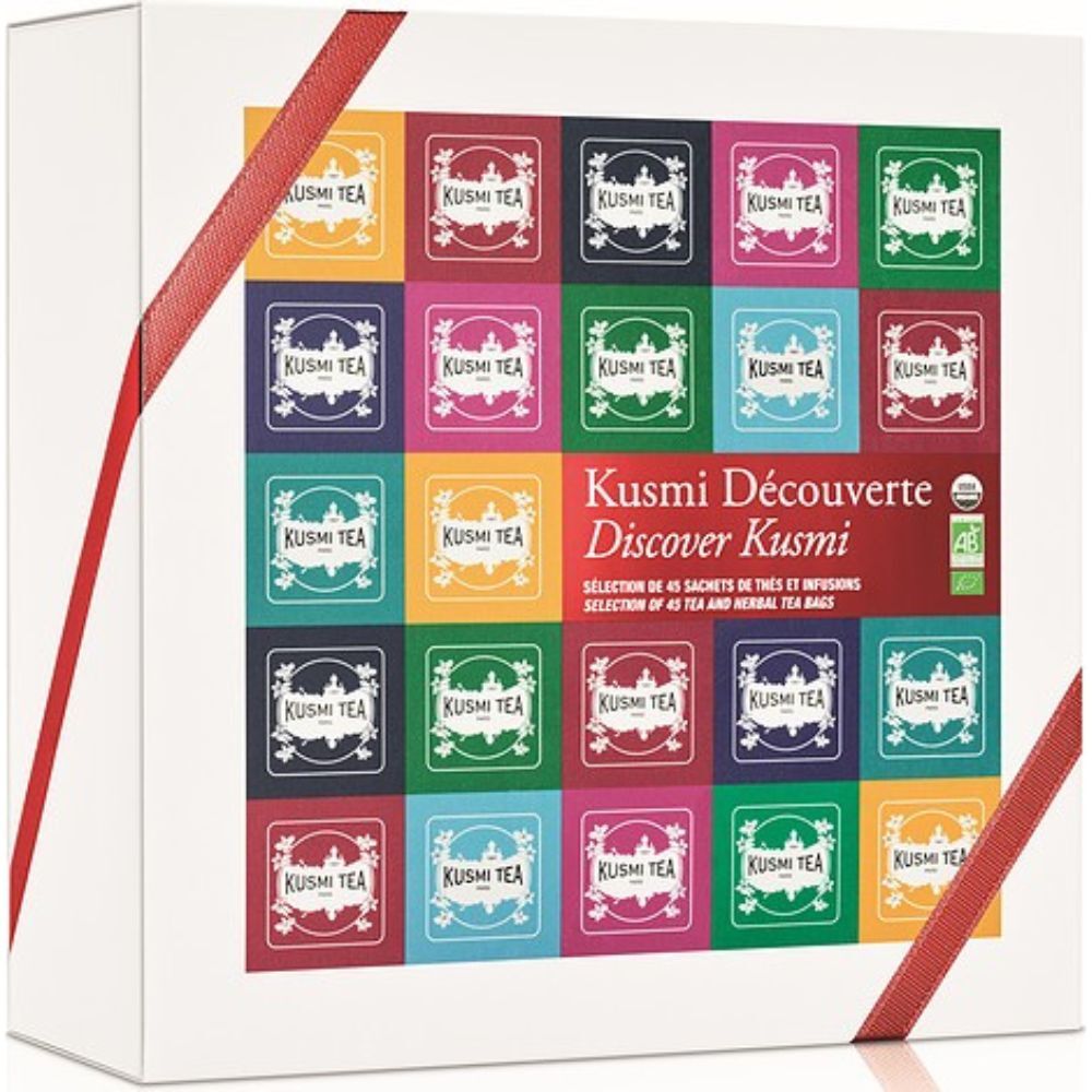 Teservis DISCOVER, 45 tepåsar av muslin, Kusmi Tea