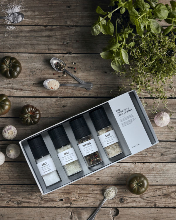 Salt och peppar THE FAVOURITE COLLECTION set, 4 st, Nicolas Vahé