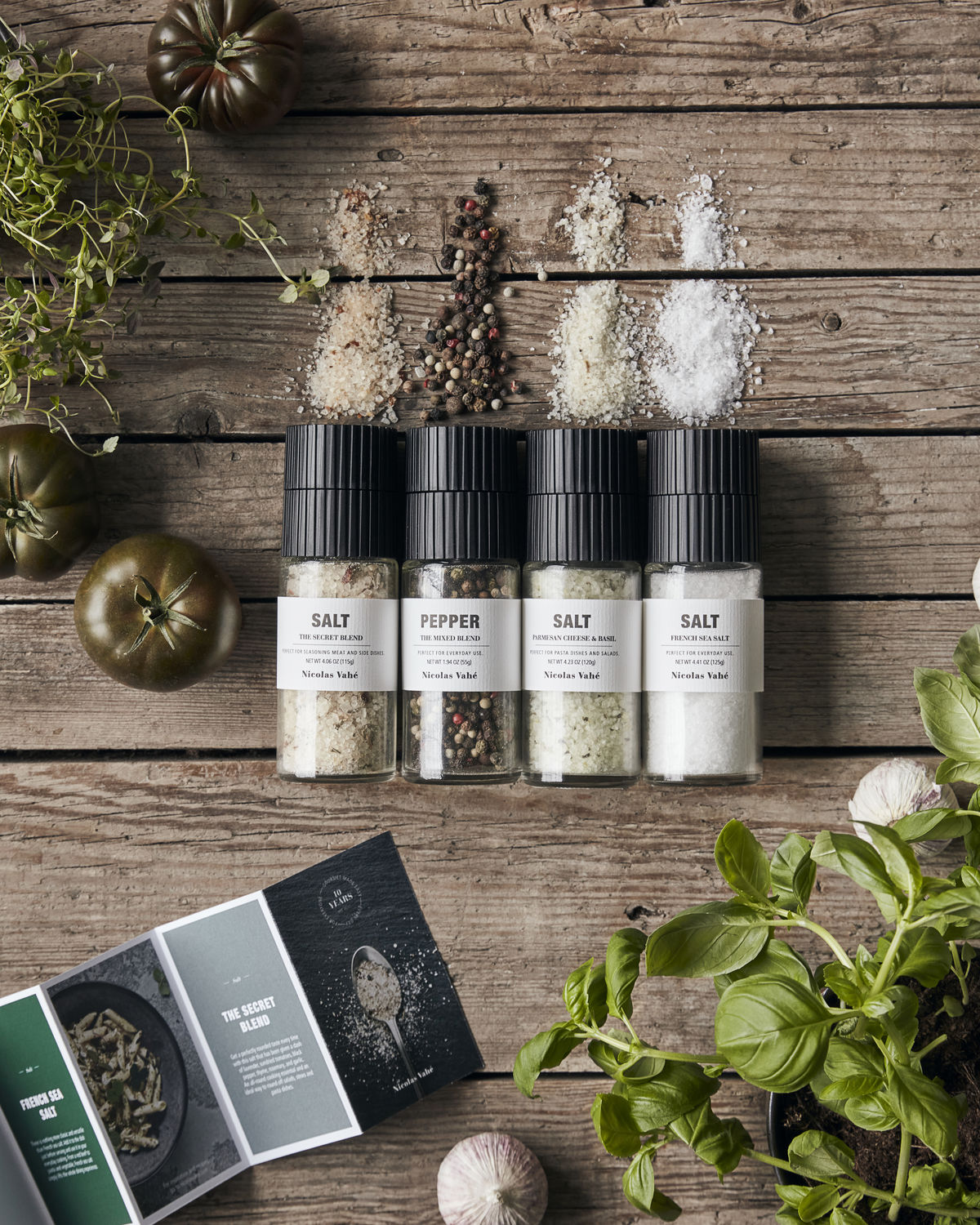 Salt och peppar THE FAVOURITE COLLECTION set, 4 st, Nicolas Vahé