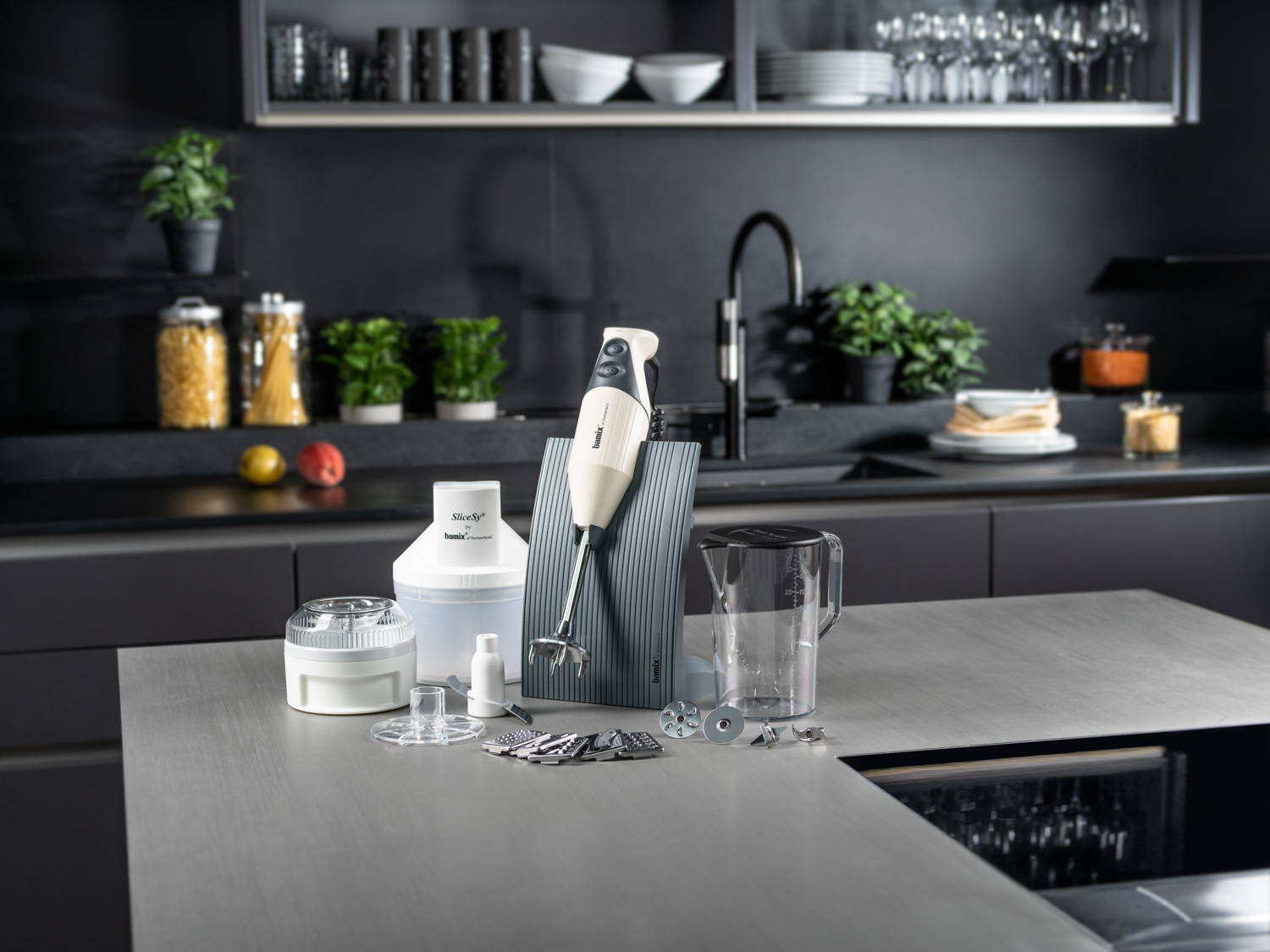 Stavmixer SUPERBOX typ D, 200 W, gräddvit, Bamix