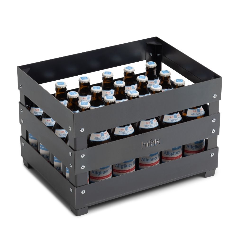 Eldgrop Låda CRATE 40×30×27 cm, cortenstål, Höfats