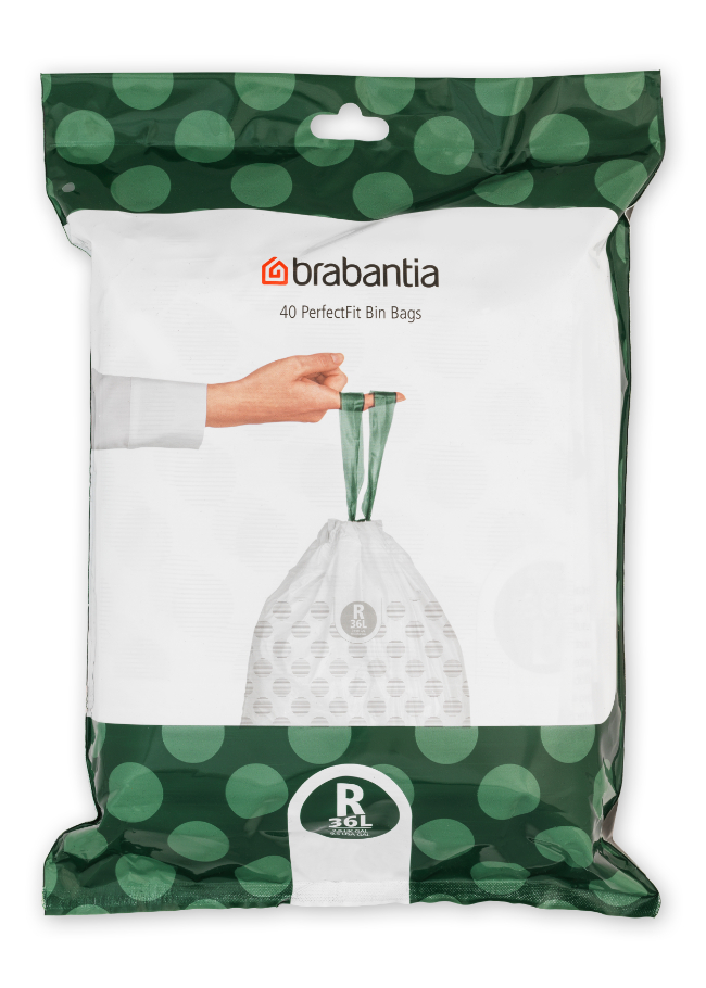 Soppåsar R PERFECTFIT 36 l, 40 st, Brabantia