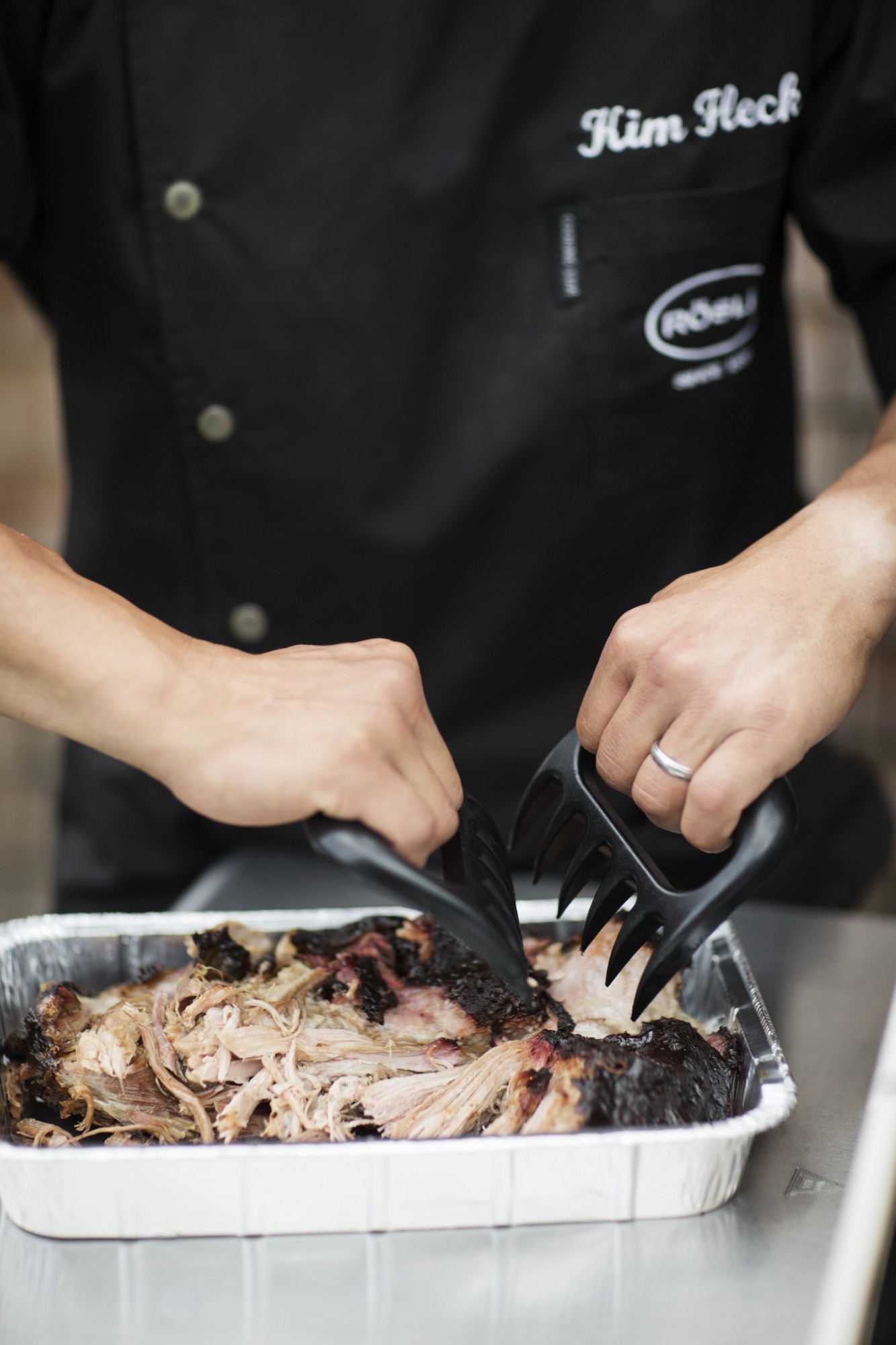 Pulled pork-gafflar set i 2 delar, Rösle