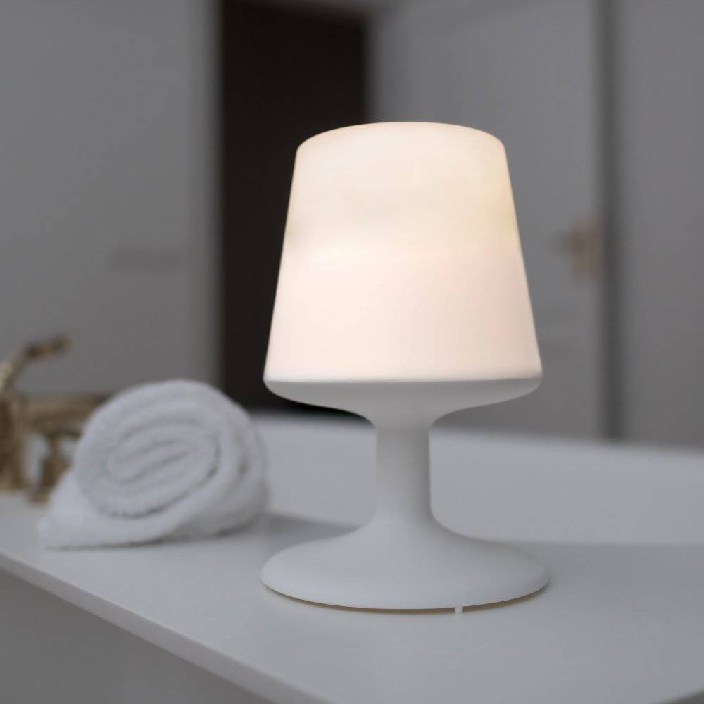 Bärbar bordslampa LIGHT TO GO, ekologisk grå, Koziol