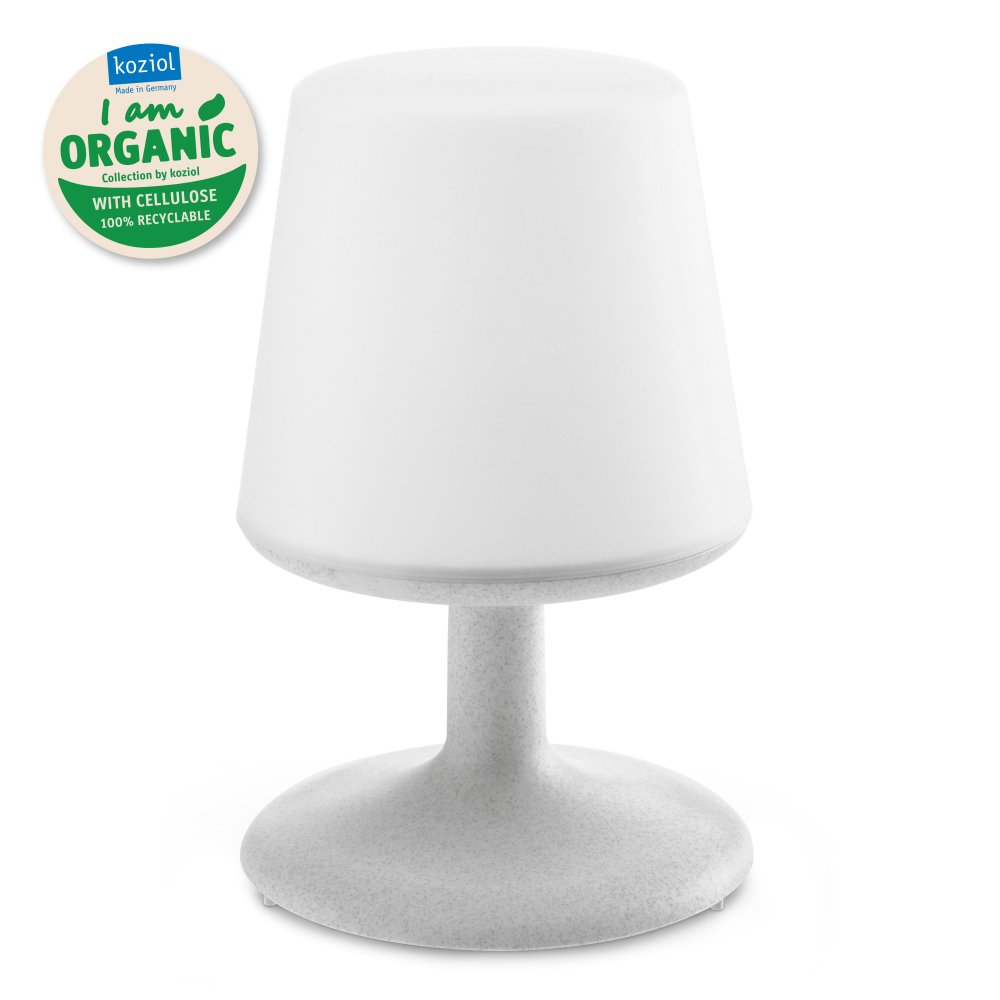 Bärbar bordslampa LIGHT TO GO, ekologisk grå, Koziol