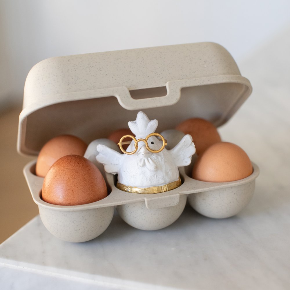 Äggbehållare EGGS TO GO MINI 17 cm, för 6 ägg, korall, Koziol