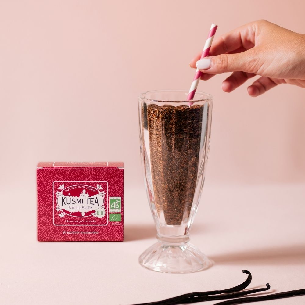 Rooibos te VANILLA, 20 muslin tepåsar, Kusmi Tea