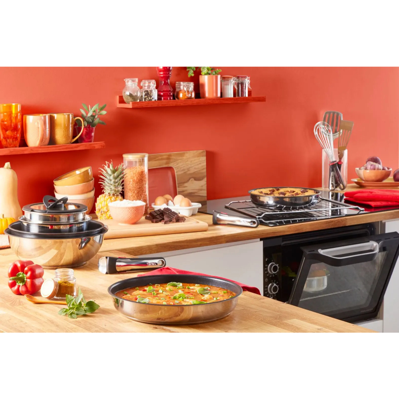 Kastrullset INGENIO PREFERENCE ON L9749432, 13 st, rostfritt stål, Tefal